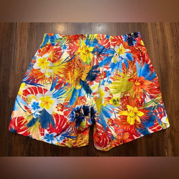 BOSS Hugo Piranha Swim Short Bright Orange Tropical Size XL Beach Swim Summer - Picture 4 of 15